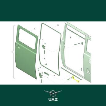 scharnier cabinedeur - UB1577