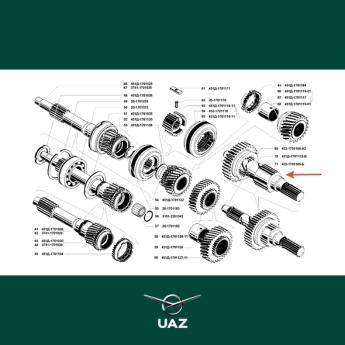 uitgaande as versnellingsbak - UB2132