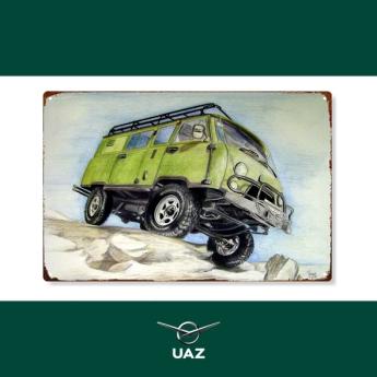 metalen wandplaat uaz - UB2498