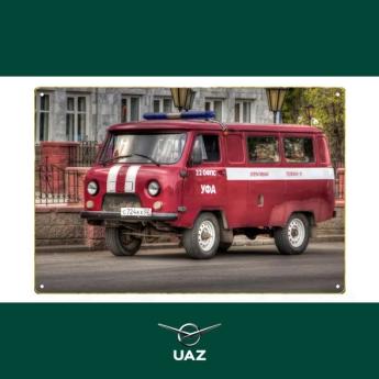 metalen wandplaat uaz - UB2497