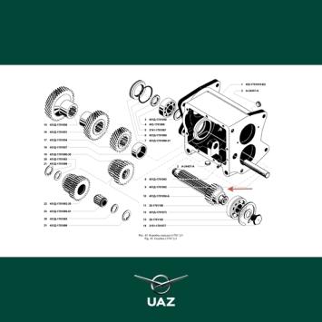 tussenas versnellingsbak - UB2107