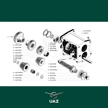 tandwiel versnellingsbak - UB2197