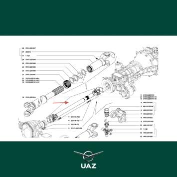 cardanas achteras - UB2002