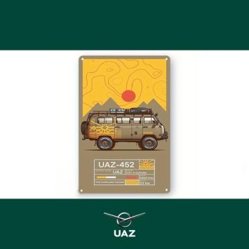 metalen wandplaat uaz - UB2499